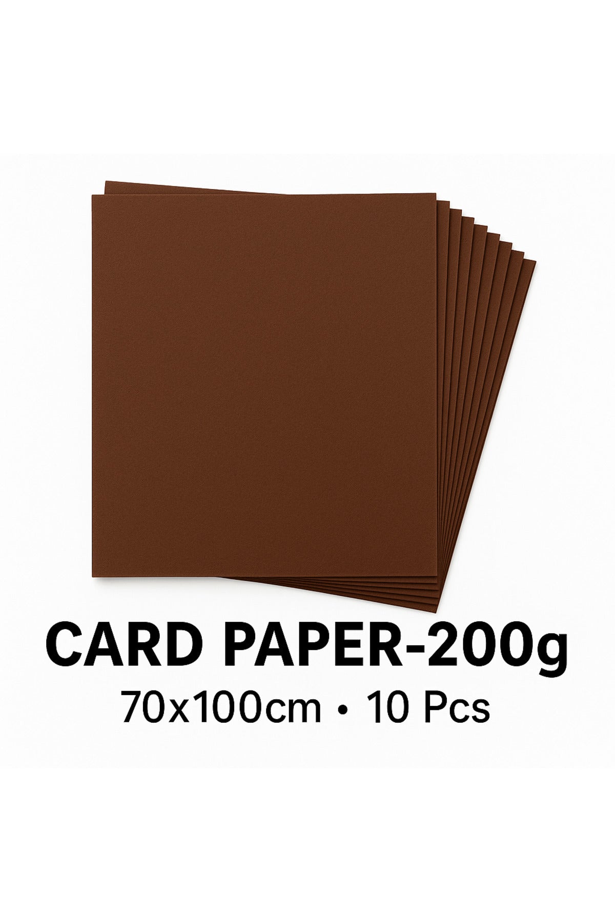 70*100cm card paper-200g (brown) Pack of 10