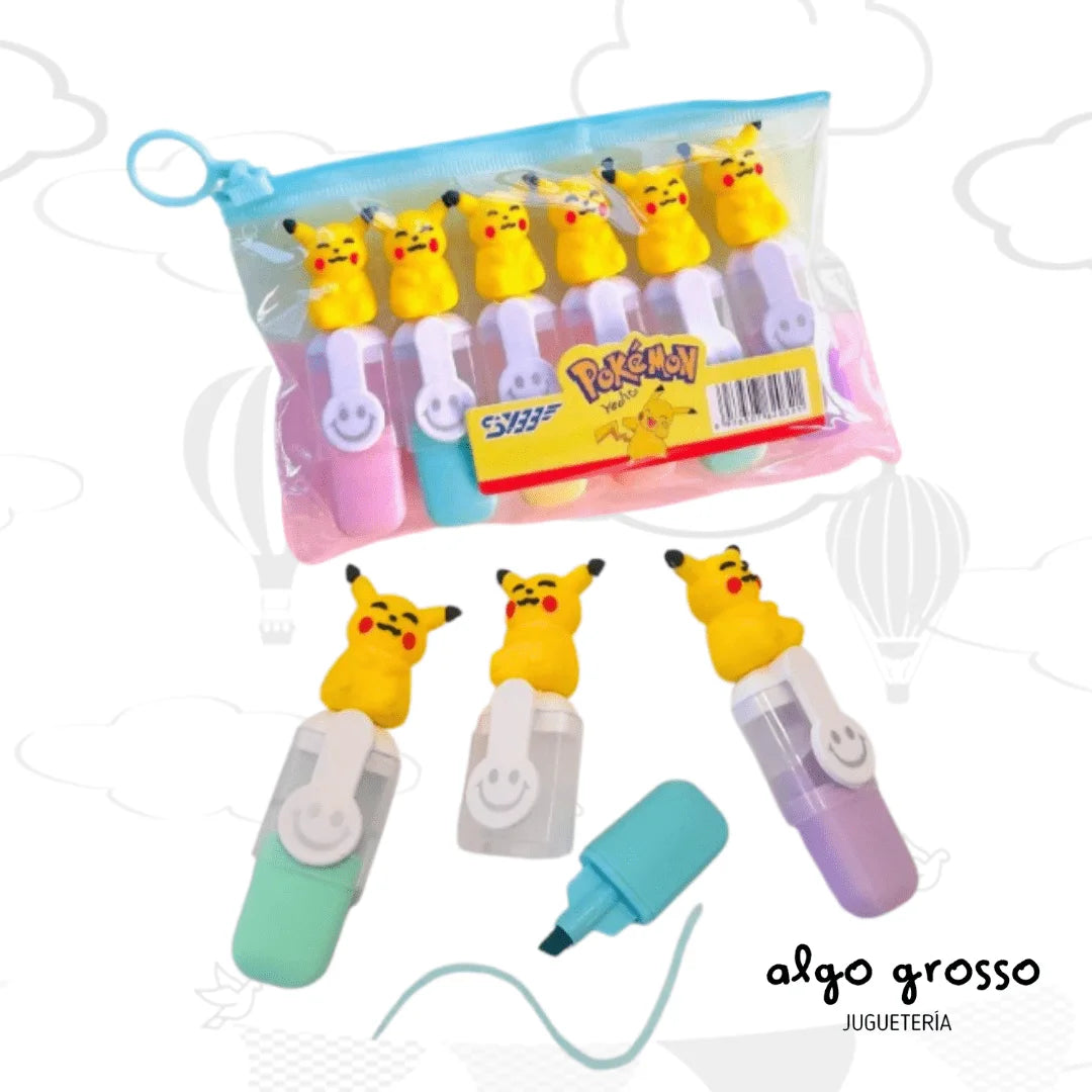 SET 6 MINI POKEMON HIGHLIGHTERS
