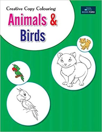 Creative Copy Coloring Animals and Birds